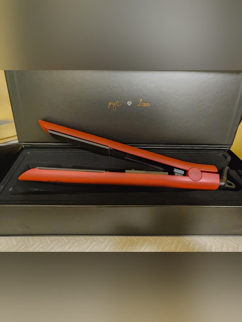 Luxe Red Hair Straightener Flat Iron
